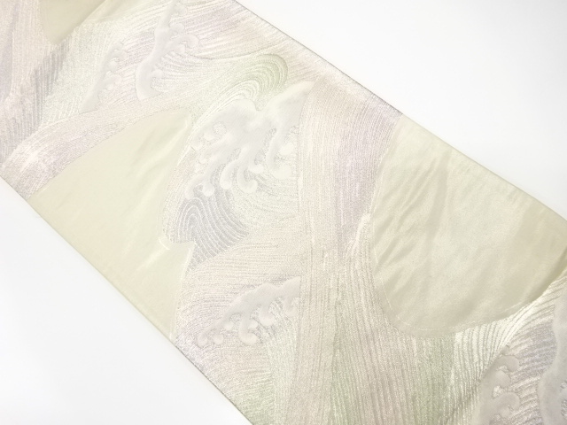 アンティーク　荒波模様織り出し袋帯（材料）